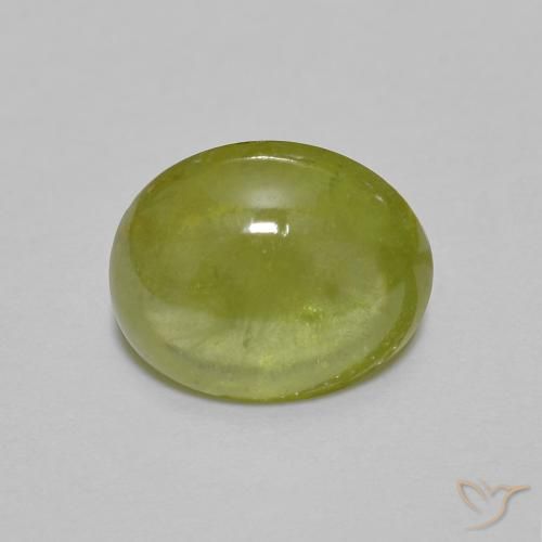 2.03ct Natürlicher Olivgrün Sphene, Oval, Transparent