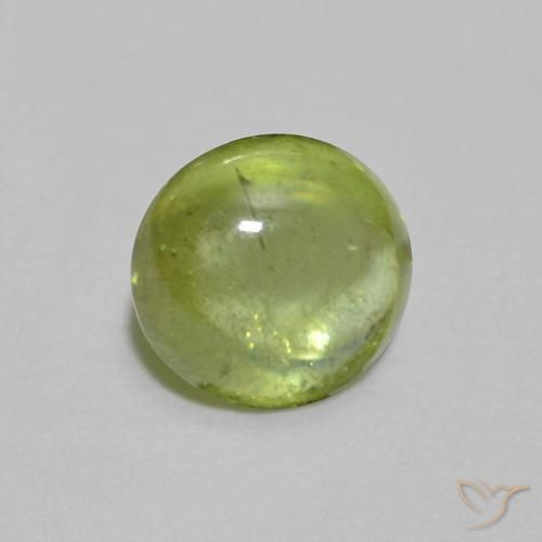 9,17 ctw natürlicher Leichtes lebendiges Grün Sphene, Oval, Transparent