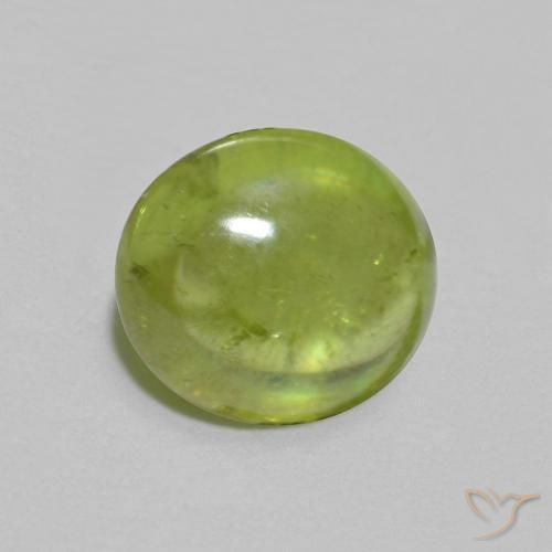 9,17 ctw natürlicher Olivgrün Sphene, Oval, Transparent