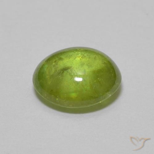 9,17 ctw natürlicher Olivgrün Sphene, Oval, Transparent