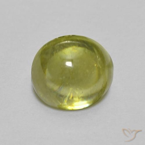 0.83ct Natürlicher hellgrün Sphene, Oval, Transparent