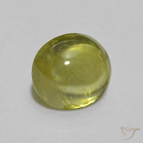 9,17 ctw natürlicher hellgrün Sphene, Oval, Transparent