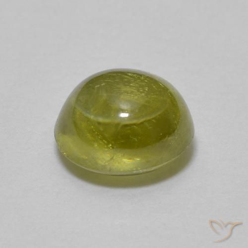9,17 ctw natürlicher hellgrün Sphene, Oval, Transparent
