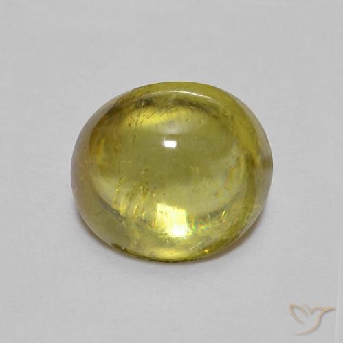1.47ct Natürlicher gelblich-grün Sphene, Oval, Transparent