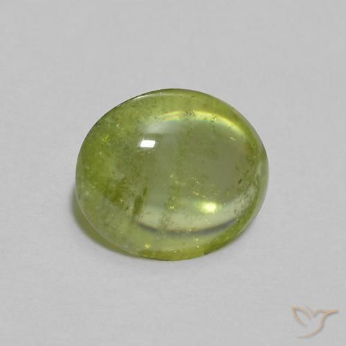 9,17 ctw natürlicher Olivgrün Sphene, Oval, Transparent