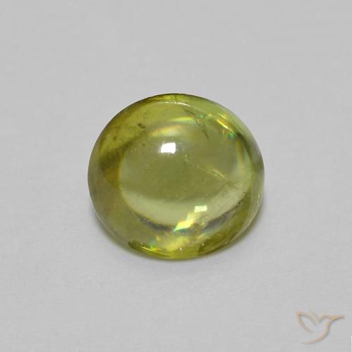 0.94ct Natürlicher Warmes Waldgrün Sphene, Oval, Transparent