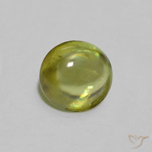 9,17 ctw natürlicher Warmes Waldgrün Sphene, Oval, Transparent