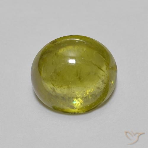 1.45ct Natürlicher Mittelgrün Sphene, Oval, Transparent