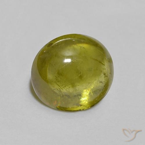 9,17 ctw natürlicher Mittelgrün Sphene, Oval, Transparent
