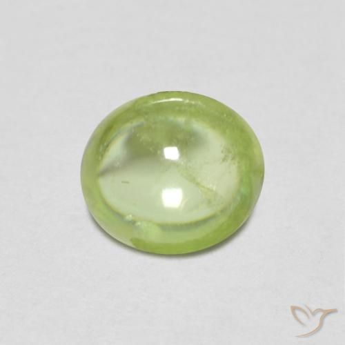 0.86ct Natürlicher Leichtes lebendiges Grün Sphene, Oval, Transparent
