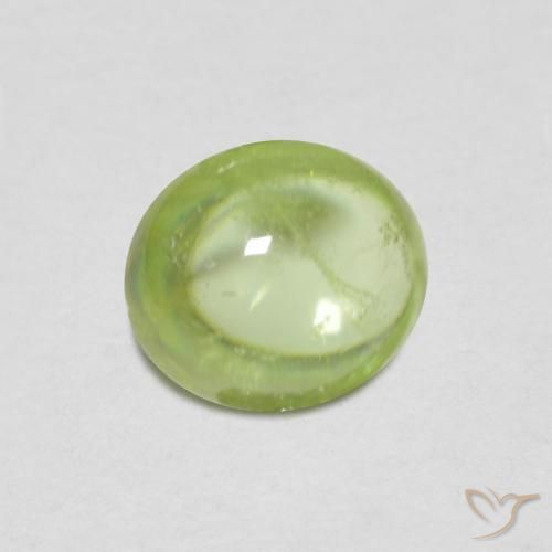 9,17 ctw natürlicher Leichtes lebendiges Grün Sphene, Oval, Transparent