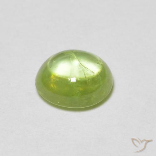 9,17 ctw natürlicher Leichtes lebendiges Grün Sphene, Oval, Transparent