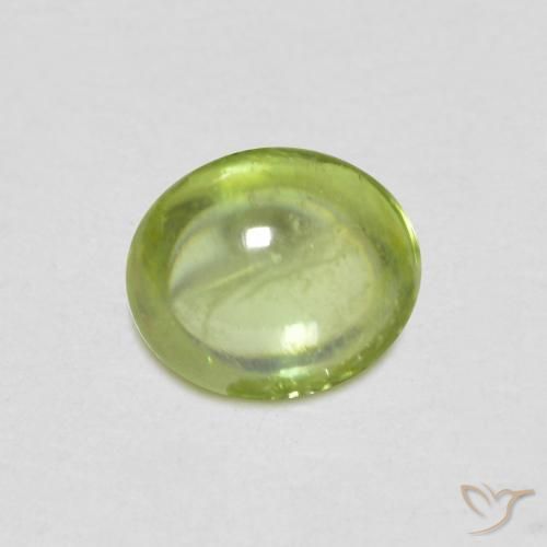 9,17 ctw natürlicher Leichtes lebendiges Grün Sphene, Oval, Transparent