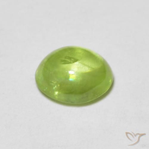 9,17 ctw natürlicher Leichtes lebendiges Grün Sphene, Oval, Transparent