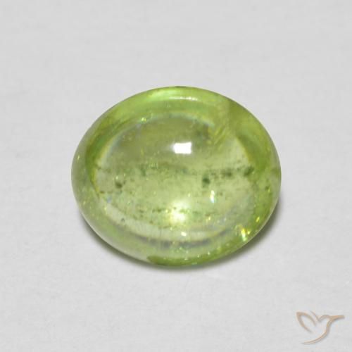 1.14ct Natürlicher Leichtes lebendiges Grün Sphene, Oval, Transparent