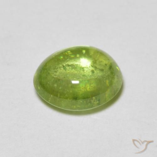 9,17 ctw natürlicher Leichtes lebendiges Grün Sphene, Oval, Transparent