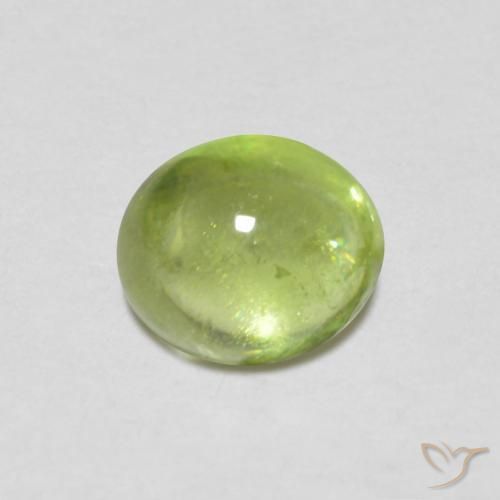 9,17 ctw natürlicher hellgrün Sphene, Oval, Transparent