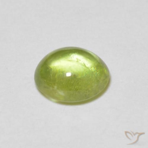 9,17 ctw natürlicher hellgrün Sphene, Oval, Transparent