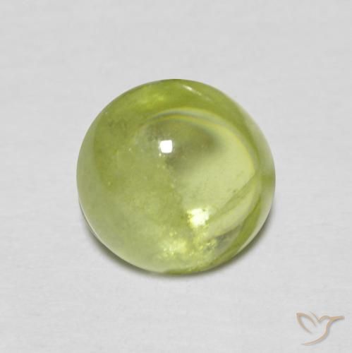 1.29ct Natürlicher Olivgrün Sphene, Oval, Transparent