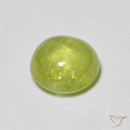 9,17 ctw natürlicher Olivgrün Sphene, Oval, Transparent