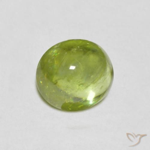 9,17 ctw natürlicher Leichtes lebendiges Grün Sphene, Oval, Transparent