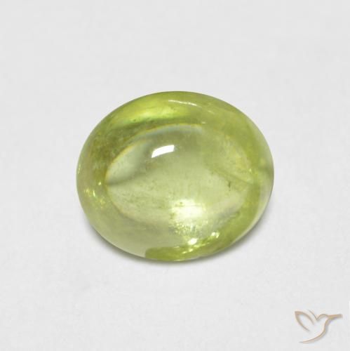0.85ct Natürlicher hellgelb Sphene, Oval, Transparent