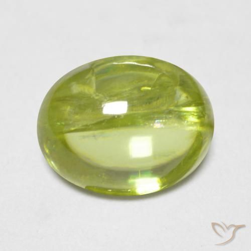 1.34ct Natürlicher hellgelb Sphene, Oval, Transparent