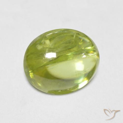 9,17 ctw natürlicher hellgelb Sphene, Oval, Transparent