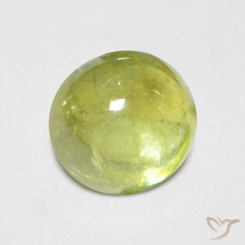 1.56ct Natürlicher hellgelb Sphene, Oval, Transparent