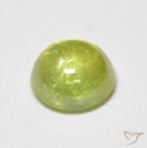 9,17 ctw natürlicher hellgelb Sphene, Oval, Transparent