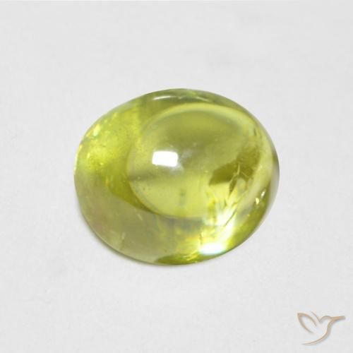 9,17 ctw natürlicher Mittelgelb Sphene, Oval, Transparent