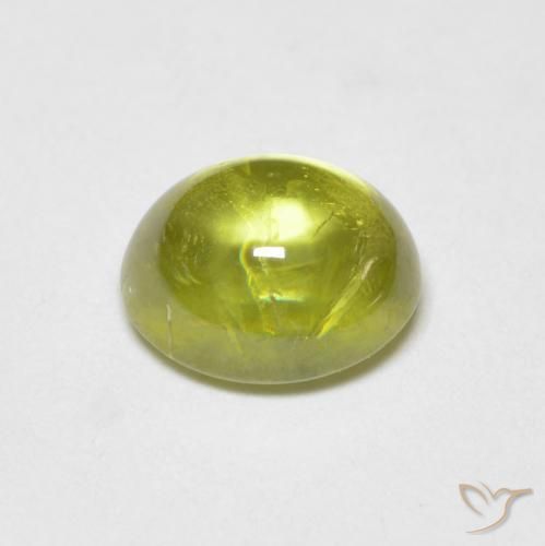 9,17 ctw natürlicher Mittelgelb Sphene, Oval, Transparent