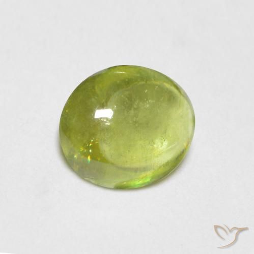 9,17 ctw natürlicher Zitronengelb Sphene, Oval, Transparent
