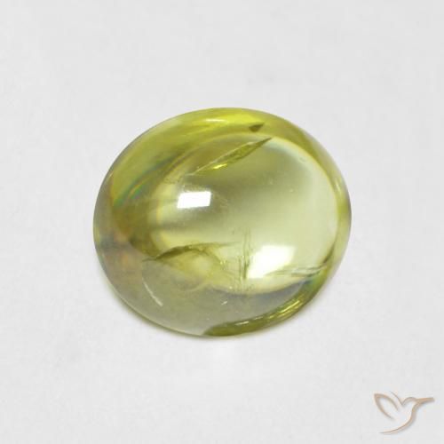 9,17 ctw natürlicher Zitronengelb Sphene, Oval, Transparent