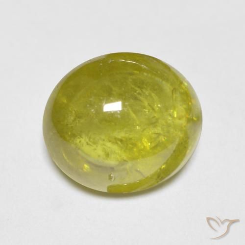 2.89ct Natürlicher Ananas Gelb Sphene, Oval, Transparent