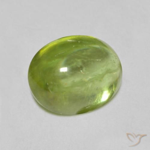 9,17 ctw natürlicher hellgrün Sphene, Oval, Transparent