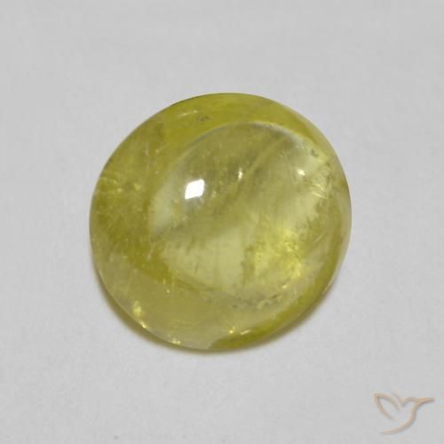 9,17 ctw natürlicher Goldgrün Braun Sphene, Oval, Transparent