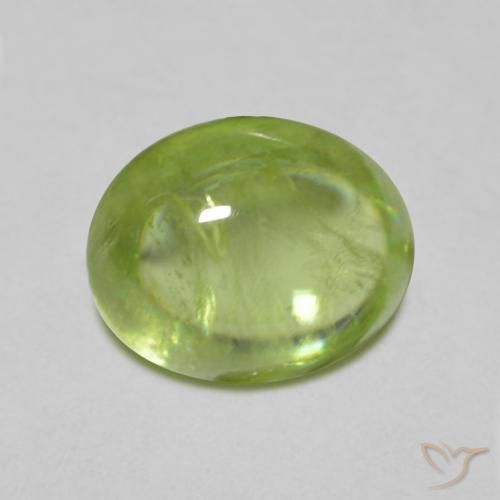 1.35ct Natürlicher Leichtes lebendiges Grün Sphene, Oval, Transparent