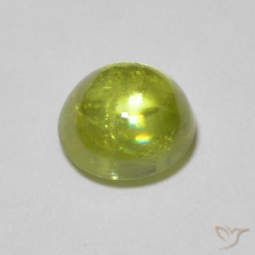 9,17 ctw natürlicher Olivgrün Sphene, Runden, Transparent