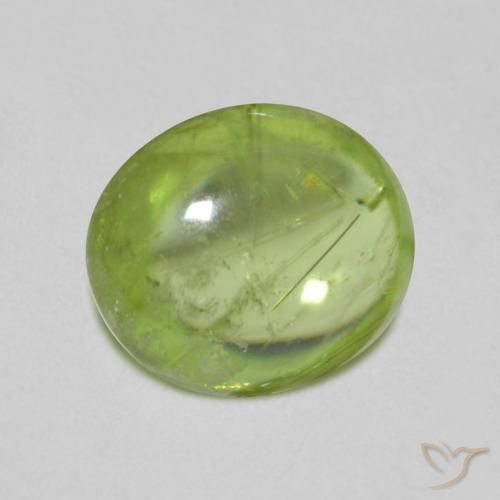 1.34ct Natürlicher Leichtes lebendiges Grün Sphene, Oval, Transparent