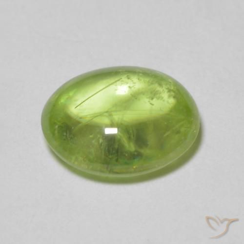 9,17 ctw natürlicher Leichtes lebendiges Grün Sphene, Oval, Transparent