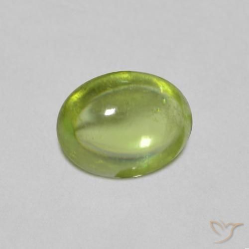 9,17 ctw natürlicher hellgrün Sphene, Oval, Transparent