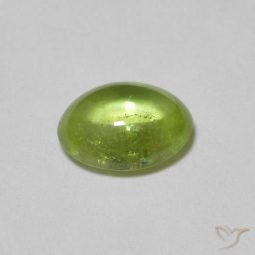 9,17 ctw natürlicher hellgrün Sphene, Oval, Transparent