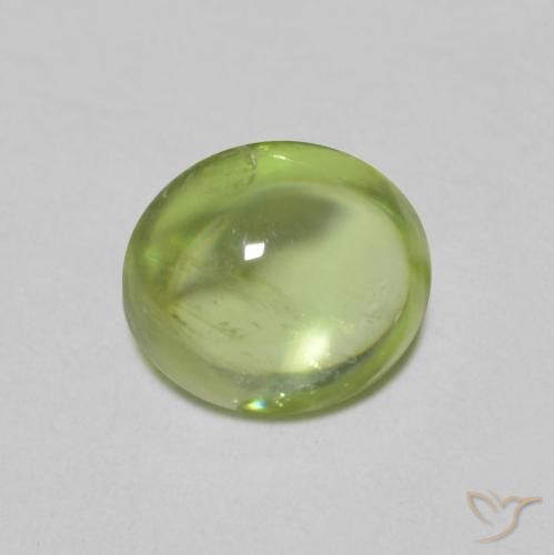 0.90ct Natürlicher Leichtes lebendiges Grün Sphene, Oval, Transparent