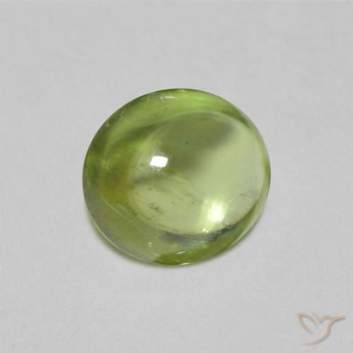 9,17 ctw natürlicher Leichtes lebendiges Grün Sphene, Oval, Transparent