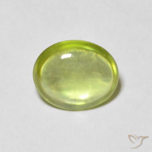 1.25ct Natürlicher hellgrün Sphene, Oval, Transparent