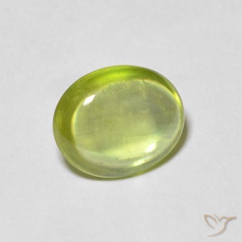 9,17 ctw natürlicher hellgrün Sphene, Oval, Transparent