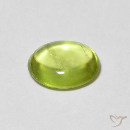 9,17 ctw natürlicher hellgrün Sphene, Oval, Transparent