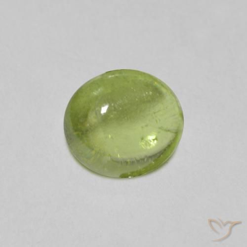 9,17 ctw natürlicher Leichtes lebendiges Grün Sphene, Oval, Transparent