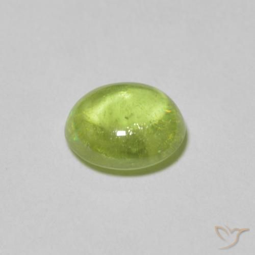 9,17 ctw natürlicher Leichtes lebendiges Grün Sphene, Oval, Transparent